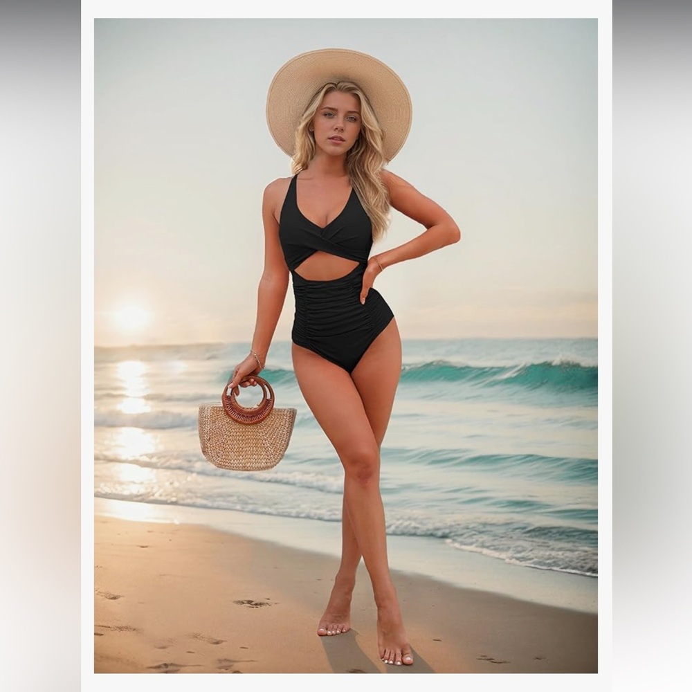 Push up, tummy control swimsuit